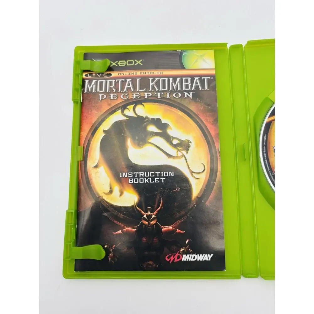 Mortal Kombat Deception (Microsoft Xbox, 2004) Complete CIB w/ Manual Tested